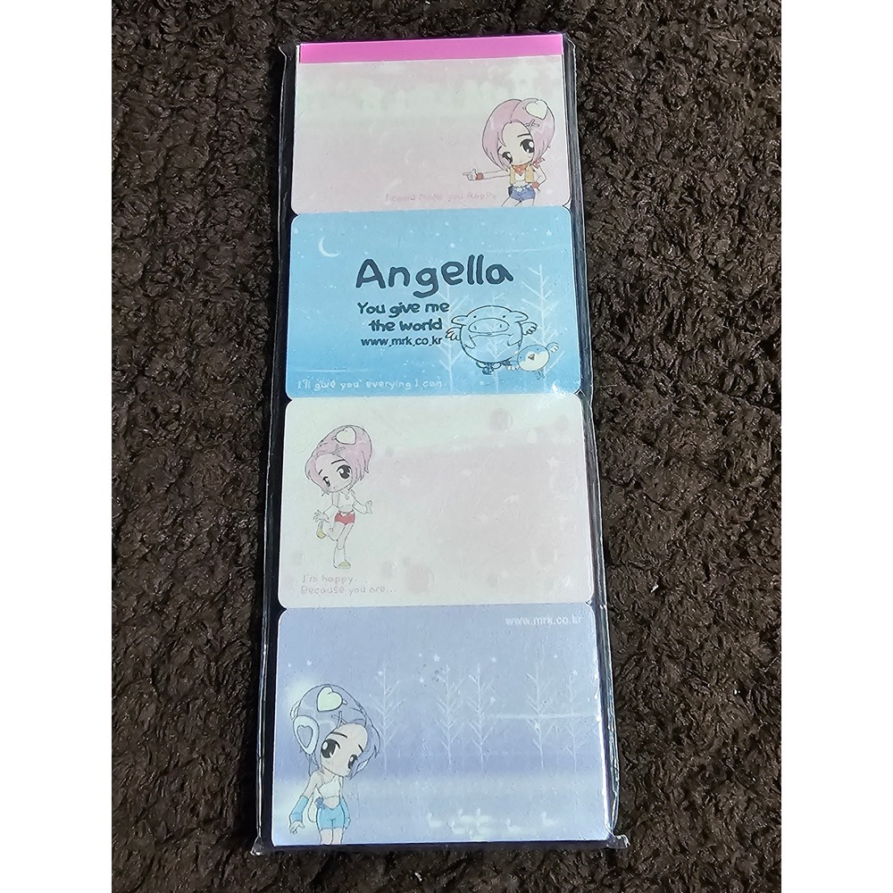 Vintage Y2K Mr.K Angella Memo Pad Set Retro Korean Stationery Rare NOS